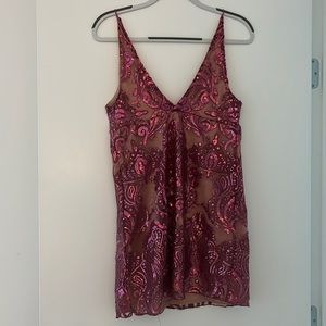 Free People Sequin Mini Dress
